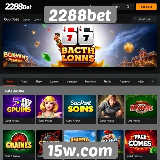 Variedade de jogos oferecidos por 2288bet
